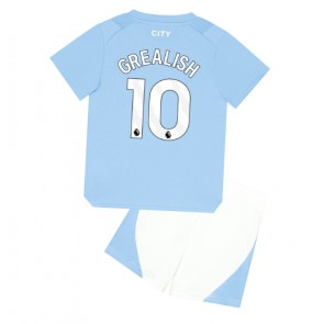 Manchester City Jack Grealish #10 Domaci Dres za Dječji 2023-24 Kratak Rukavima (+ kratke hlače)